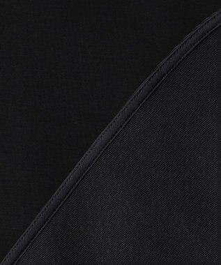 ICB L サテンラッセルコンビ カットソー ブラック系