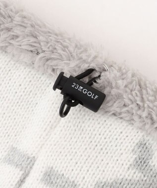 23区GOLF 【UNISEX】リバーシブルネックウォーマー ホワイト系5