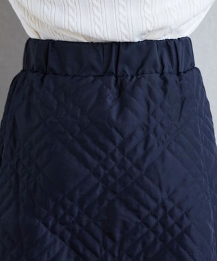 Tiaclasse ミモレ丈中綿スカート ネイビー