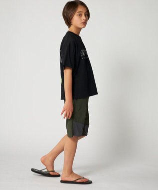 OP／FILA 【SEVEN2】異素材切替ナイロンパンツ カーキ