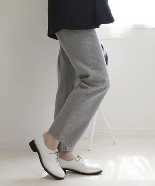 Pointer 本革軽量レースアップローファー ホワイト