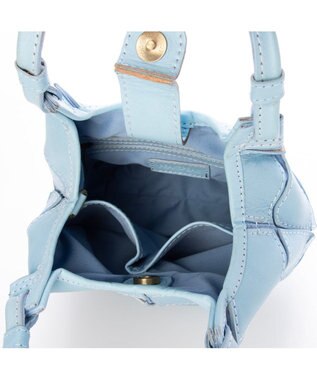 UNBILLION 【訳あり商品】ピークスピーク PEAKS PEAK / 牛革パッチワーク2wayトートS サックスブルー