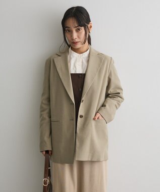 CRAFT STANDARD BOUTIQUE ウールライクオーバーサイズジャケット Light Khaki