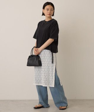 AMERICAN HOLIC レースＴシャツワンピース Black