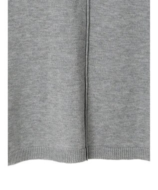 Green Parks もちやわ　ニットチュニック Gray Mixture