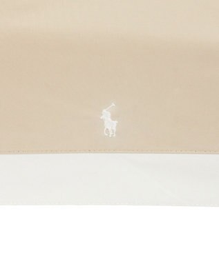 MOONBAT 【WEB限定】POLO RALPH LAUREN(ポロ ラルフローレン) 晴雨兼用日傘 折りたたみ傘 コンパクト PPワンポイント刺繍 一級遮光 遮熱 UV ベージュ×オフ