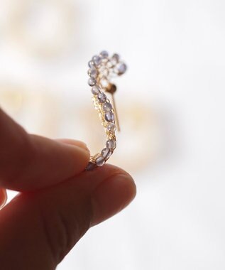 CASUMINO sweet pie iolite mini ピアス gold