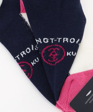 23区GOLF 【WOMEN】カラーブロックアンクル ピンク系