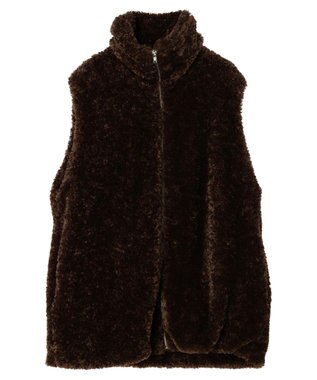 Green Parks ■ＡＪＵＧＡ．×ＧＰ　ファーＺＩＰベスト Brown