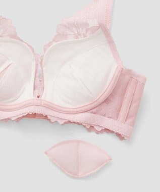 San-ai Resort（三愛水着楽園） 【SALE】【northerly bra フィットシリーズ 谷間美人】谷間美人ブラセット ピンク