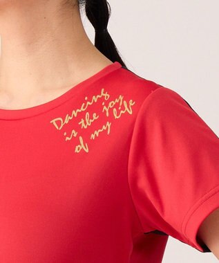 Chacott バックアクセントTシャツ レッド