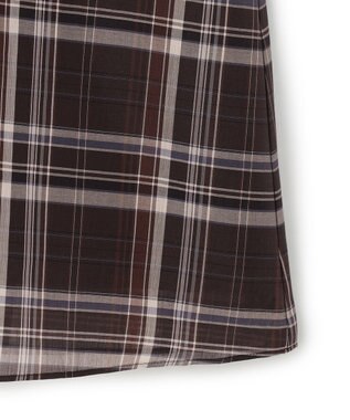 23区 【先行予約】ハイツイストシアーチェック キャミソールワンピース ブラウンチェック