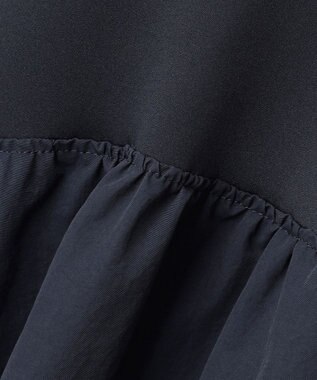 23区 L 【R(アール)】エンシュク ジャージーコンビワンピース ネイビー系