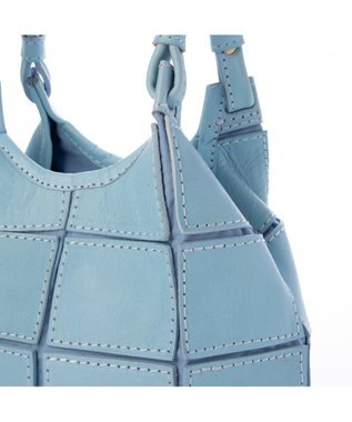 UNBILLION 【訳あり商品】ピークスピーク PEAKS PEAK / 牛革パッチワーク2wayトートS サックスブルー