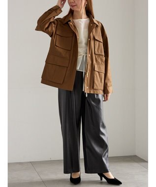 Te chichi ナローリボンシアーペプラムブラウス《2025Autumn catalog vol.2 item》 オフホワイト