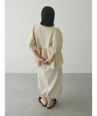 Green Parks armonia. ウエストギャザー袖ボリュームニット Ivory