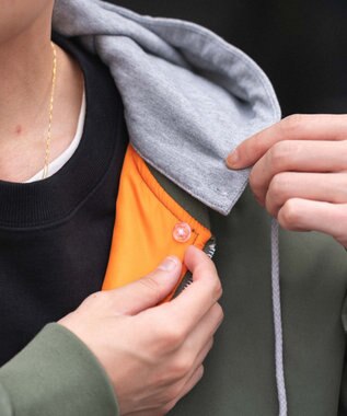 WEGO 【ユニセックス着用ITEM】2WAYフードパファーMA－1 カーキ