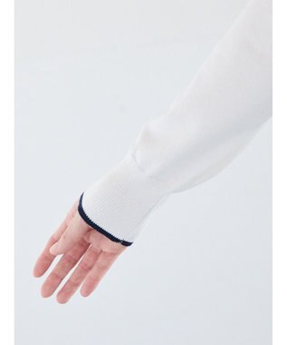 Te chichi ポケット付きクルーネックカーディガン オフホワイト