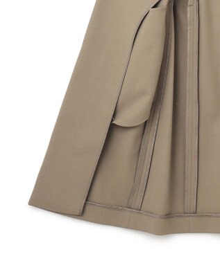 ICB 【洗える】ウール2WAYストレッチ ジレ フォーン系