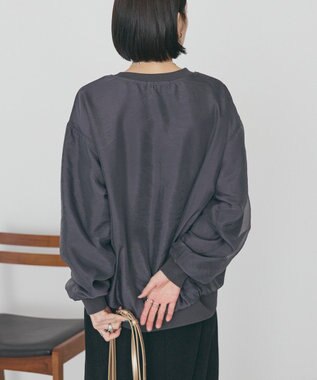 AMERICAN HOLIC オーガンジーレイヤードスウェットプルオーバー Charcoal Gray