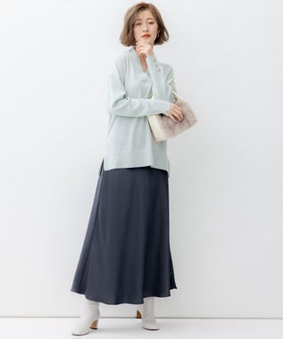 23区 フェイクファー2WAY ショルダー バッグ アイボリー系