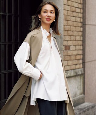 UNFILO スリーブレスコート ベージュ