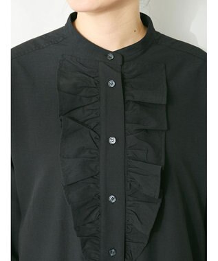 CRAFT STANDARD BOUTIQUE デシンフリルワンピース Black