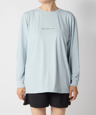 OP／FILA 【Ocean Pacific】ラッシュロゴTシャツ ライトブルー