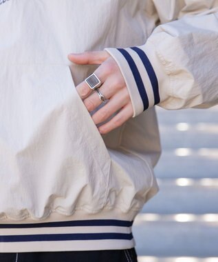 WEGO ナイロンプルオーバー ベージュ