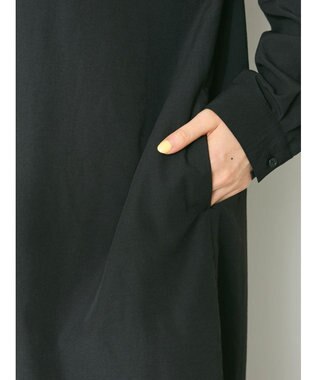 CRAFT STANDARD BOUTIQUE デシンフリルワンピース Black