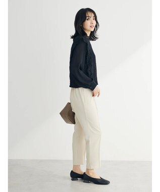 Green Parks ・Ｐｅｔｉｔ　Ｆｌｅｕｒ　イロイロレースブラウス Black