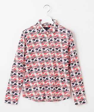 23区GOLF 【WOMEN】ＰＡＲＩＳ柄プリント 長袖シャツ ピンク系5