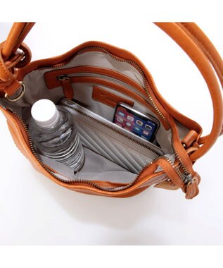 UNBILLION アトランタ ATLANTA / 牛革ロープハンドル2wayショルダーS キャメル