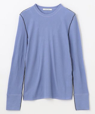 BEIGE， 【洗える】FORD / クルーネックトップス Sax×C Gray