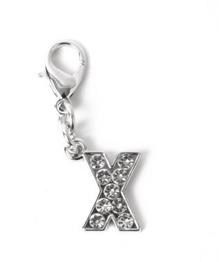 WEGO 【痛バ＆推し活グッズ】シルバービジューアルファベットDIYチャーム15ｍｍ