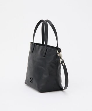 russet レザー2WAYミニトートバッグ(CE-1664) Black