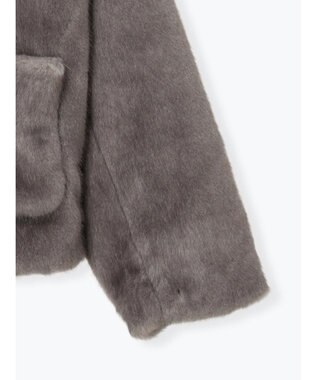 Te chichi グラデーションファーノーカラージャケット《2025winter catalog item》 グレー