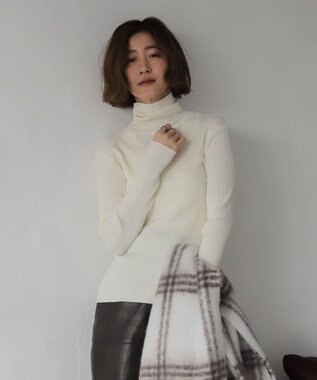 WEGO 【2025年秋冬新作】リブタートルニット
