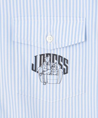 J.PRESS MEN 【AaronChang】【UNISEX】ピンオックス シャツ / バギーフィット サックスブルー系1