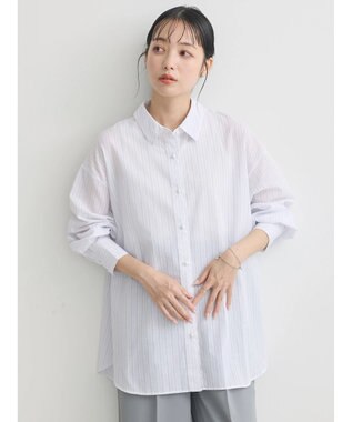 earth music&ecology パールボタンオーバーシャツ