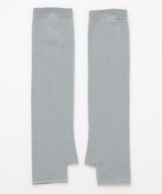 23区 L 【エステータ】エアリースパンウール アームウォーマーデザイン ハイネックニット ミントグリーン系