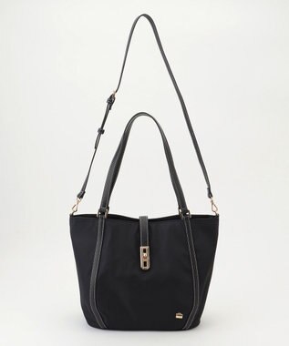 LA BAGAGERIE ひねり金具付きエレガンストート　Mサイズ ブラック