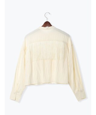 Te chichi フリンジショートシャツ《2025Autumn catalog vol.2 item》 オフホワイト