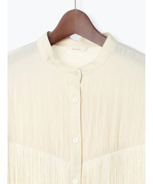 Te chichi フリンジショートシャツ《2025Autumn catalog vol.2 item》 オフホワイト