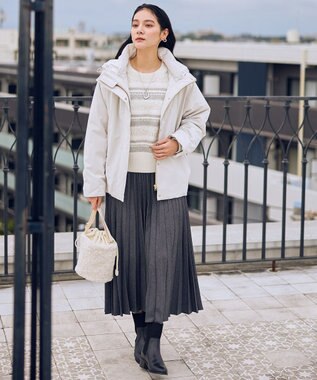 ANY 撥水フーデットダウンコート エクリュ