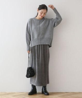 Green Parks こなれ主役ニットプルオーバー Gray