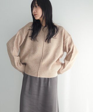 Green Parks こなれ主役ニットプルオーバー Beige