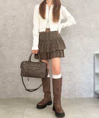 WEGO 2wayスタッズボストン ブラウン