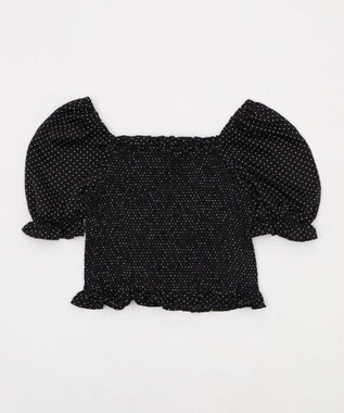 WEGO レースアップシャーリングブラウス ブラックその他