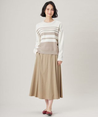 自由区 S 【カタログ掲載・セットアップ対応・洗える】ドレープツイル スカート ベージュ